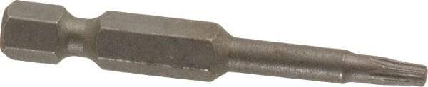 Irwin - T10 Torx Bit - 1/4" Hex Drive, 1-15/16" OAL - Makers Industrial Supply