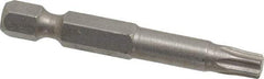 Irwin - T27 Torx Bit - 1/4" Hex Drive, 1-15/16" OAL - Makers Industrial Supply