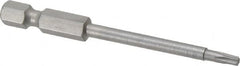 Irwin - T10 Torx Bit - 1/4" Hex Drive, 2-3/4" OAL - Makers Industrial Supply