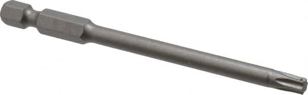 Irwin - T25 Torx Bit - 1/4" Hex Drive, 3-1/2" OAL - Makers Industrial Supply