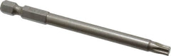 Irwin - T27 Torx Bit - 1/4" Hex Drive, 3-1/2" OAL - Makers Industrial Supply