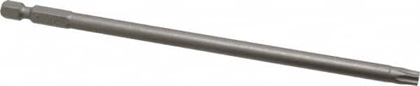 Irwin - T30 Torx Bit - 1/4" Hex Drive, 6" OAL - Makers Industrial Supply