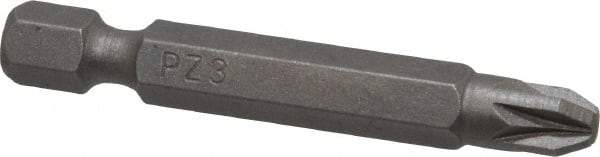 Irwin - PZ.3 Posidriv Screwdriver Bit - 1/4" Hex Drive, 1-15/16" OAL - Makers Industrial Supply