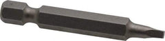 Irwin - #1" Square Size Square Recess Bit - 1/4" Hex Drive, 1-15/16" OAL - Makers Industrial Supply