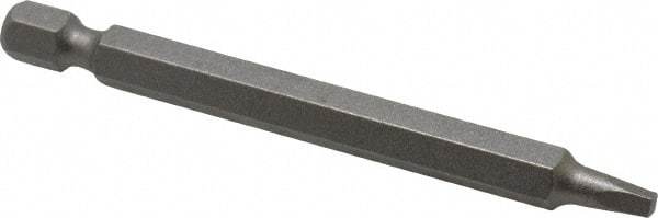 Irwin - #1" Square Size Square Recess Bit - 1/4" Hex Drive, 3" OAL - Makers Industrial Supply