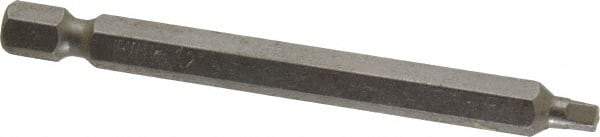 Irwin - #2" Square Size Square Recess Bit - 1/4" Hex Drive, 3" OAL - Makers Industrial Supply