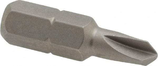 Irwin - 1/4" Drive, #1 Torq-Set Screwdriver Bit - 1" OAL - Makers Industrial Supply