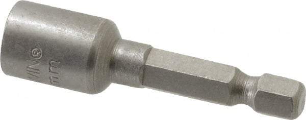 Irwin - 15/64" Magnetic Nutsetter - 1/4" Hex Drive, 1-11/16" OAL, 1/2" Socket Nose Diam - Makers Industrial Supply