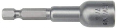 Irwin - 7/16" Magnetic Nutsetter - 1/4" Hex Drive, 2-9/16" OAL - Makers Industrial Supply