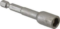 Irwin - 5/16" Magnetic Nutsetter - 1/4" Hex Drive, 2-9/16" OAL, 1/2" Socket Nose Diam - Makers Industrial Supply