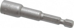 Irwin - 5/16" Magnetic Nutsetter - 1/4" Hex Drive, 2-9/16" OAL, 1/2" Socket Nose Diam - Makers Industrial Supply