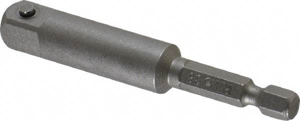 Irwin - 3/8" Square Size Hex to Square Adapter - 1/4" Hex Drive, 3" OAL - Makers Industrial Supply