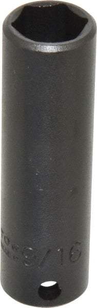 Proto - 3/8" Drive 9/16" Deep Impact Socket - 6 Points, 2-3/4" OAL - Makers Industrial Supply