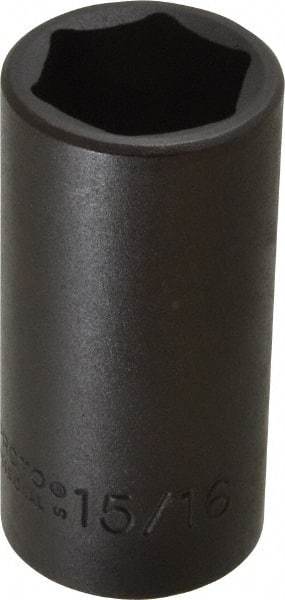 Proto - 3/8" Drive 15/16" Deep Impact Socket - 6 Points, 2-3/4" OAL - Makers Industrial Supply