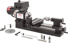 Sherline - 3-1/2" Swing, 8" Between Centers, 100/240 Volt, Single Phase Miniature Lathe - 1MT Taper, 1/2 hp, 70 to 2,800 RPM, 10mm Bore Diam, 260mm Deep x 203.2mm High x 584.2mm Long - Makers Industrial Supply