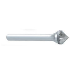 ‎SK-1 -1/4 x LOC × 1/4 Shank × 2 OAL 90 Degree Cone Carbide Medium Tough Cut Burr - Makers Industrial Supply