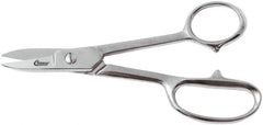 Clauss - 4" LOC, 7-1/4" OAL Straight Shears - Steel Straight Handle, For Paper, Fabric - Makers Industrial Supply