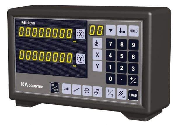 Mitutoyo - 3 Axes, Lathe & Milling Compatible DRO Counter - LED Display - Makers Industrial Supply