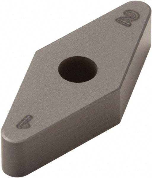 Seco - VNMA334 Grade CBN300 PCBN Turning Insert - Uncoated, 35° Diamond, 3/8" Inscr Circle, 3/16" Thick, 1/16" Corner Radius - Makers Industrial Supply