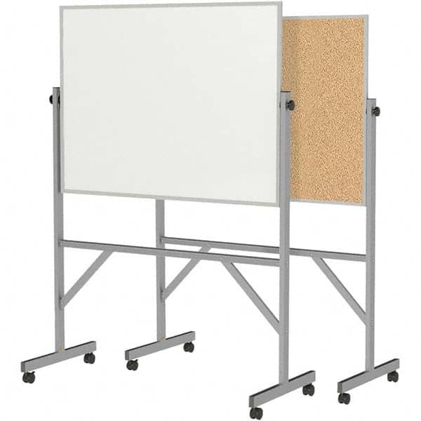 Ghent - Whiteboards & Magnetic Dry Erase Boards Type: Reversible Dry Erase/Corkboard Height (Inch): 78-1/4 - Makers Industrial Supply