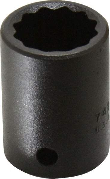 Proto - 1/2" Drive 3/4" Standard Impact Socket - 12 Points, 1-1/2" OAL - Makers Industrial Supply