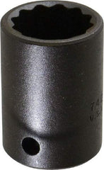 Proto - 1/2" Drive 13/16" Standard Impact Socket - 12 Points, 1-5/8" OAL - Makers Industrial Supply