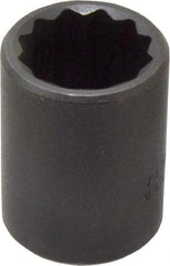 Proto - 1/2" Drive 15/16" Standard Impact Socket - 12 Points, 1-3/4" OAL - Makers Industrial Supply