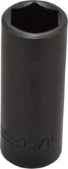 Proto - 1/2" Drive 15/16" Deep Impact Socket - 6 Points, 3-1/2" OAL - Makers Industrial Supply