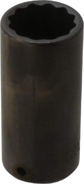 Proto - 1/2" Drive 1-3/16" Deep Impact Socket - 12 Points, 3-1/2" OAL - Makers Industrial Supply