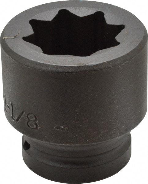 Proto - 3/4" Drive 1-1/8" Standard Impact Socket - 8 Points, 2-1/4" OAL - Makers Industrial Supply