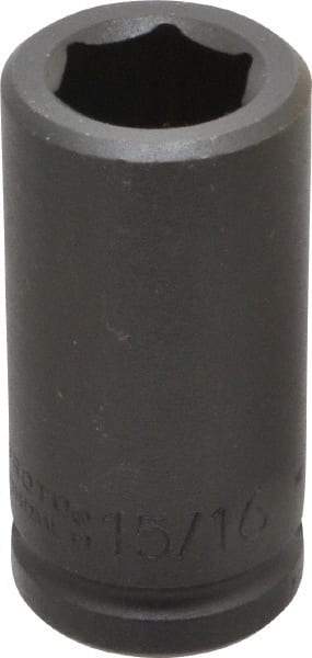 Proto - 3/4" Drive 15/16" Deep Impact Socket - 6 Points, 3-1/4" OAL - Makers Industrial Supply