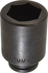 Proto - 3/4" Drive 41mm Deep Impact Socket - 6 Points, 3-1/2" OAL - Makers Industrial Supply