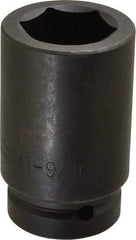 Proto - 1" Drive 1-9/16" Deep Impact Socket - 6 Points, 4" OAL - Makers Industrial Supply