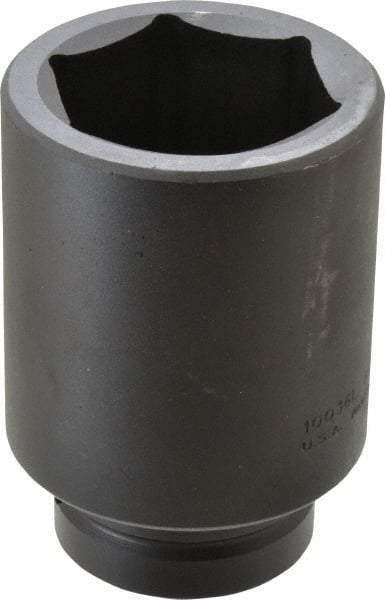 Proto - 1" Drive 2-1/4" Deep Impact Socket - 6 Points, 4-1/2" OAL - Makers Industrial Supply