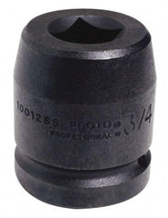 Proto - 1" Drive 80mm Impact Socket - 6 Points, 4" OAL - Makers Industrial Supply