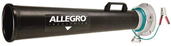 Allegro - 46 Inch Long, Plastic Venturi Style Pneumatic Blowers - 1 Inch NPT, 14.35 Inch Base Diameter, 15.37 Inch Face Diameter - Makers Industrial Supply