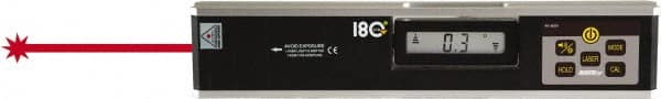 Johnson Level & Tool - 1 Beam 100' (Interior) Max Range Magnetic Digital Laser Level - Red Beam, ±0.1° at 0° & 90° & ±0.2° at 1° to 89° Accuracy, 12" Long x 1-3/4" Wide x 2-3/4" High, Battery Included - Makers Industrial Supply