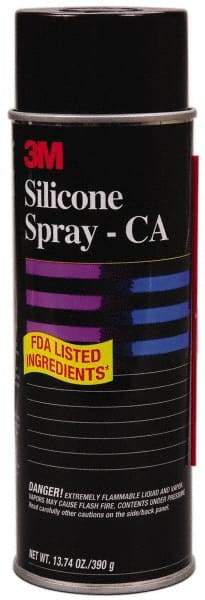 3M - 24 oz Aerosol Silicone Lubricant - Clear, 350°F Max - Makers Industrial Supply