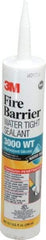 3M - 10.1 oz Cartridge Gray RTV Silicone Joint Sealant - 14 to 230°F Operating Temp, Series 3000WT - Makers Industrial Supply