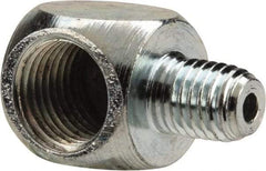 PRO-LUBE - 90° Head Angle, 1/4-27 NPT Steel Grease Fitting Adapter - 1/2" Hex - Makers Industrial Supply