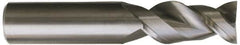 Kennametal - 1/2", 2 Flute, Single End, Solid Carbide, 0.12" Corner Radius End Mill - 3" OAL, 45° Helix, Right Hand Flute, 1-1/4" LOC, Right Hand Cut - Makers Industrial Supply