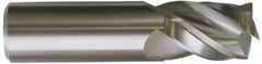 Kennametal - 3/8", 3 Flute, Single End, Solid Carbide, 0.03" Corner Radius End Mill - 2-1/2" OAL, 38° Helix, Right Hand Flute, 3/4" LOC, Right Hand Cut - Makers Industrial Supply