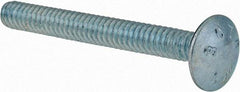 Value Collection - #10-24 UNC 1-3/4" Length Under Head, Standard Square Neck, Carriage Bolt - Grade 2 Steel, Zinc-Plated Finish - Makers Industrial Supply