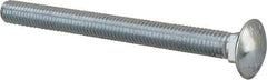 Value Collection - 7/16-14 UNC 5" Length Under Head, Standard Square Neck, Carriage Bolt - Grade 2 Steel, Zinc-Plated Finish - Makers Industrial Supply