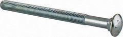 Value Collection - 5/8-11 UNC 8" Length Under Head, Standard Square Neck, Carriage Bolt - Grade 2 Steel, Zinc-Plated Finish - Makers Industrial Supply