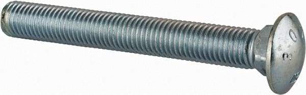 Value Collection - 3/4-10 UNC 6" Length Under Head, Standard Square Neck, Carriage Bolt - Grade 2 Steel, Zinc-Plated Finish - Makers Industrial Supply