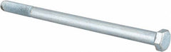 Made in USA - 7/16-14 UNC, 7" Length Under Head Hex Head Cap Screw - Partially Threaded, Grade 5 Alloy Steel, Zinc-Plated Finish, 5/8" Hex - Makers Industrial Supply