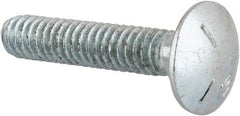 Value Collection - 1/4-20 UNC 1-1/4" Length Under Head, Standard Square Neck, Carriage Bolt - Grade 5 Steel, Zinc-Plated Finish - Makers Industrial Supply