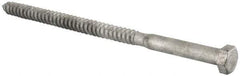 Value Collection - 1/2" Screw, 9" Length Under Head, Steel, Hex Head Lag Screw - Hot Dipped Galvanized, Grade 2 - Makers Industrial Supply