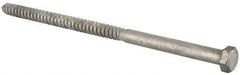 Value Collection - 1/2" Screw, 10" Length Under Head, Steel, Hex Head Lag Screw - Hot Dipped Galvanized, Grade 2 - Makers Industrial Supply